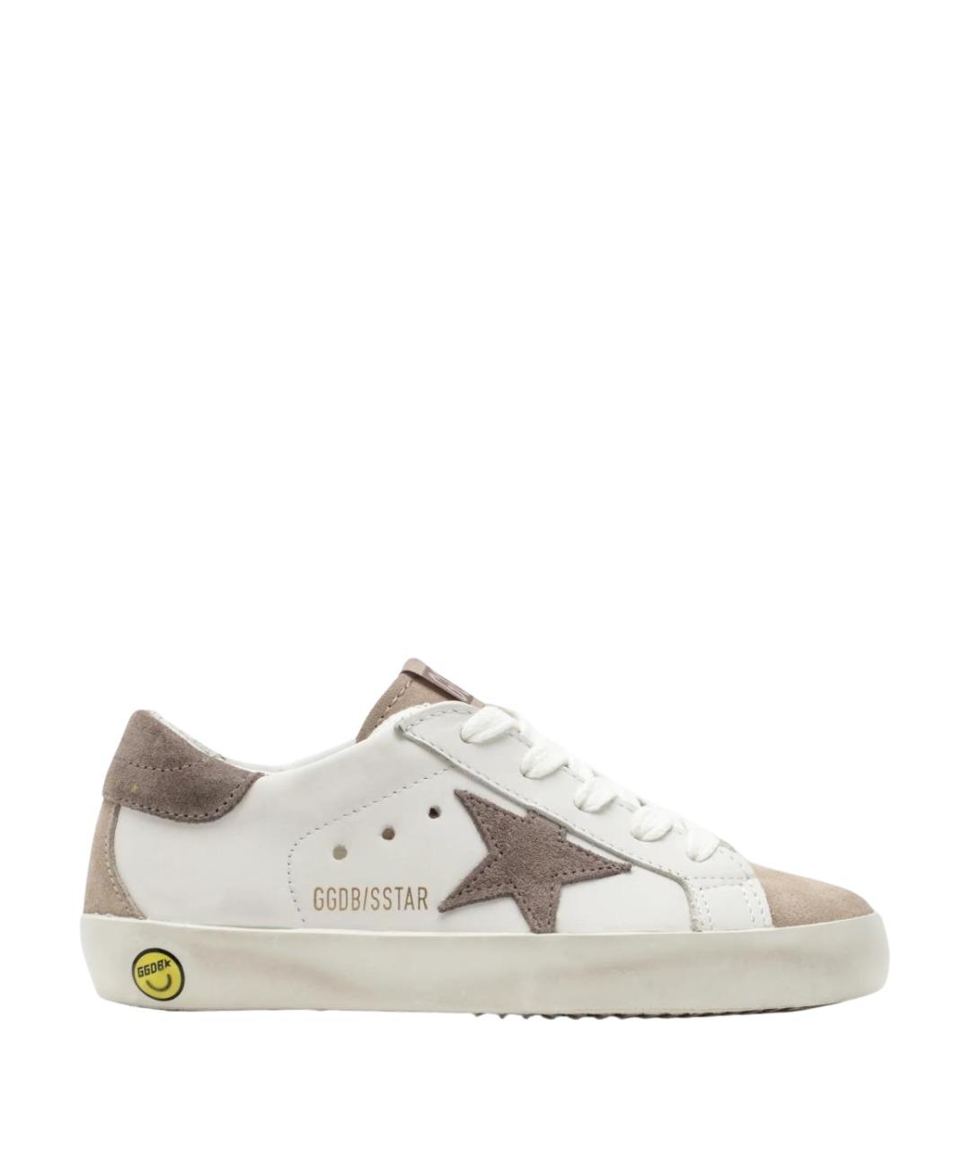 GOLDEN GOOSE Белые кожаные кеды, фото 1