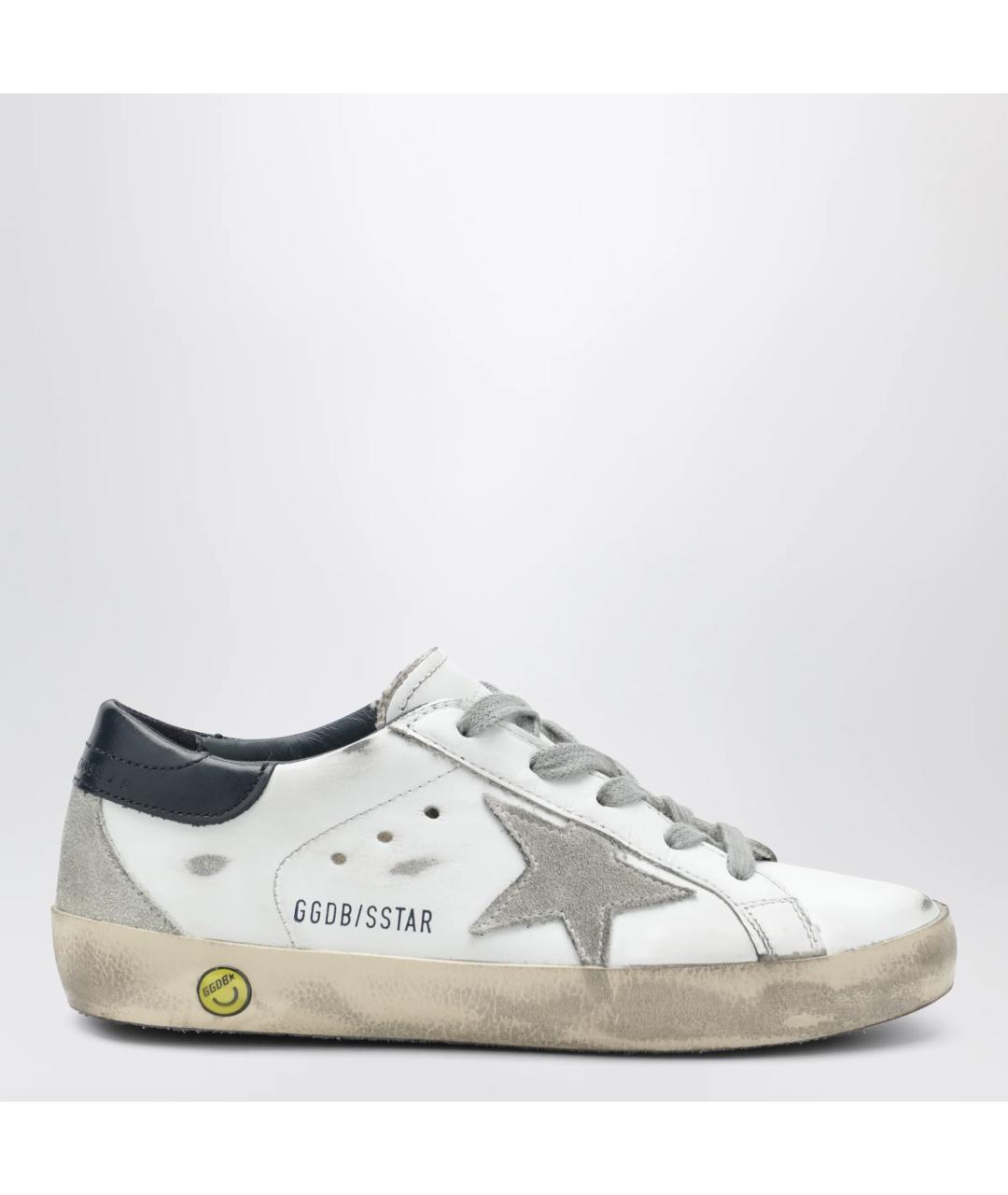 GOLDEN GOOSE Белые кожаные кеды, фото 3