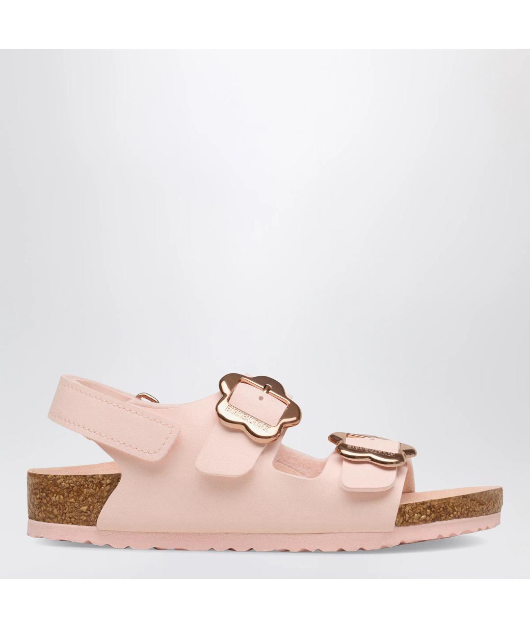 BIRKENSTOCK Розовые кожаные сандалии и шлепанцы, фото 3