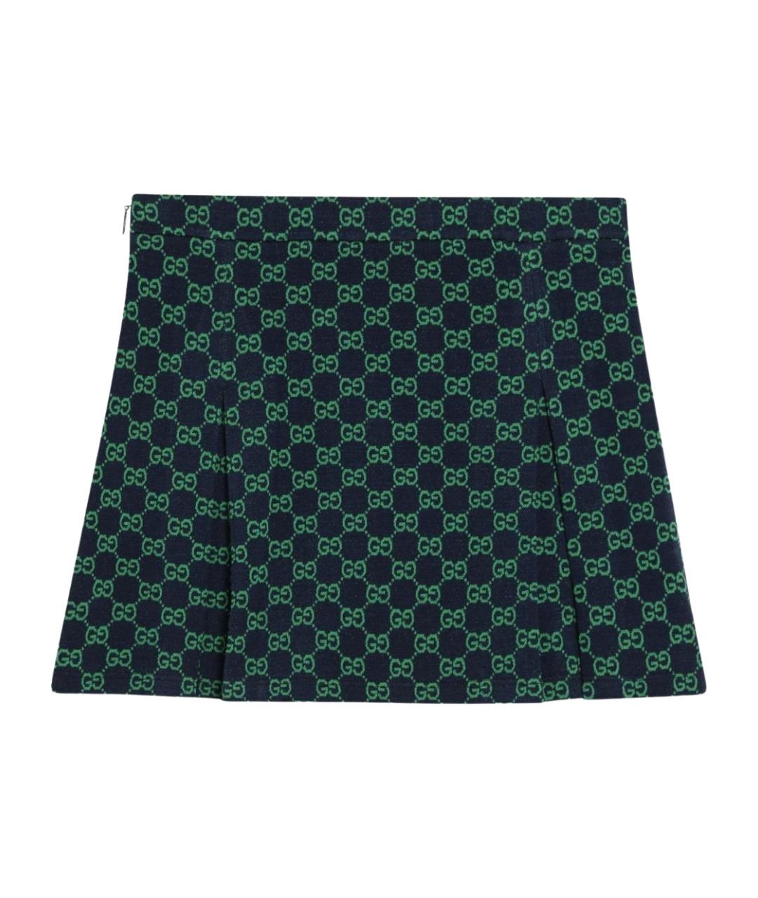 GUCCI Мульти хлопковая юбка, фото 1