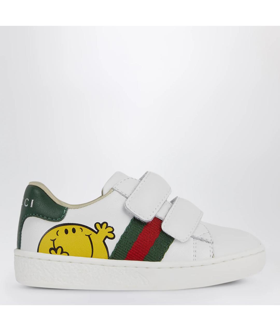 GUCCI Белые кожаные кеды, фото 3