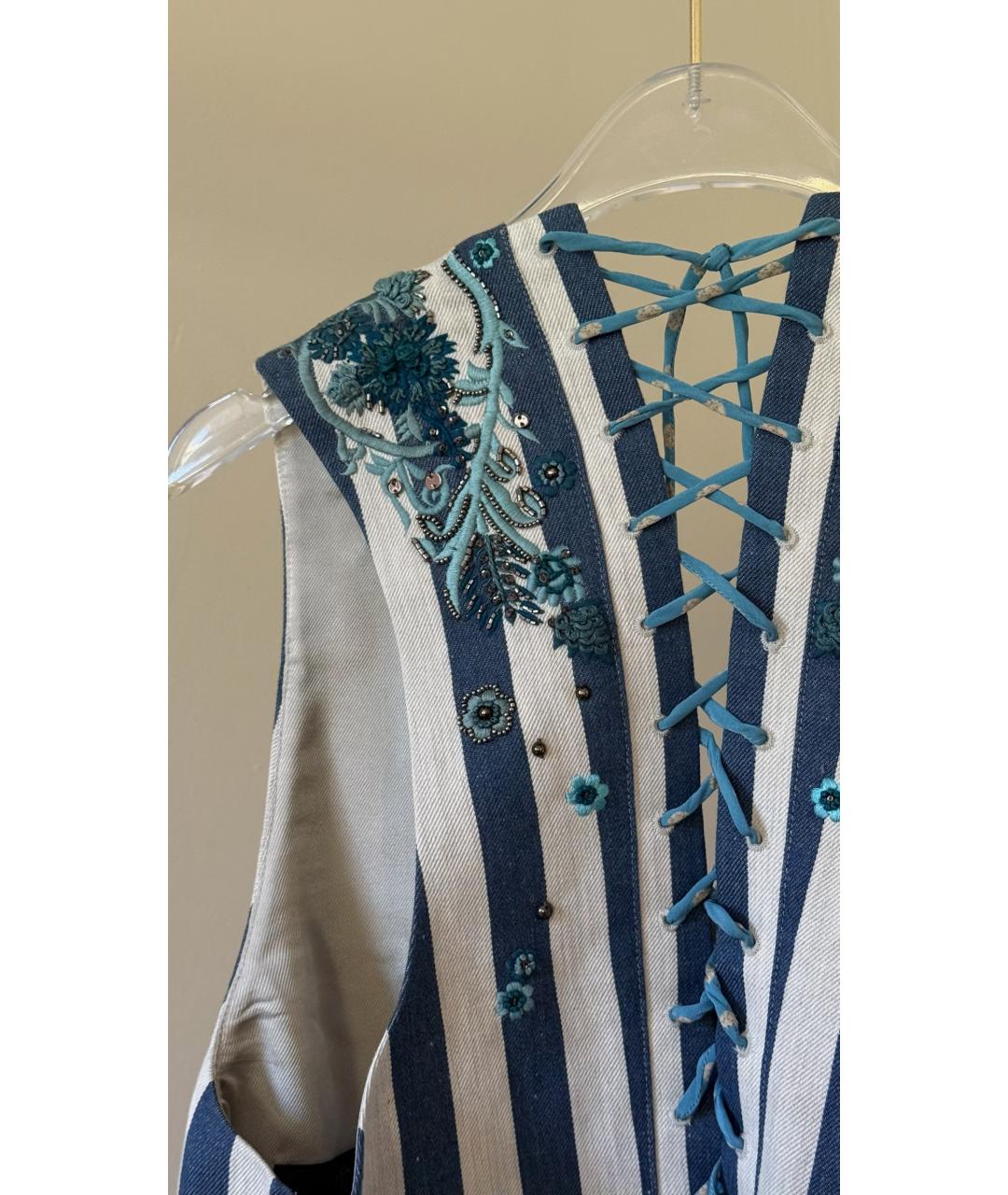 ROBERTO CAVALLI Голубой жилет, фото 3