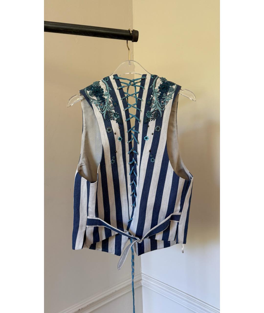 ROBERTO CAVALLI Голубой жилет, фото 2