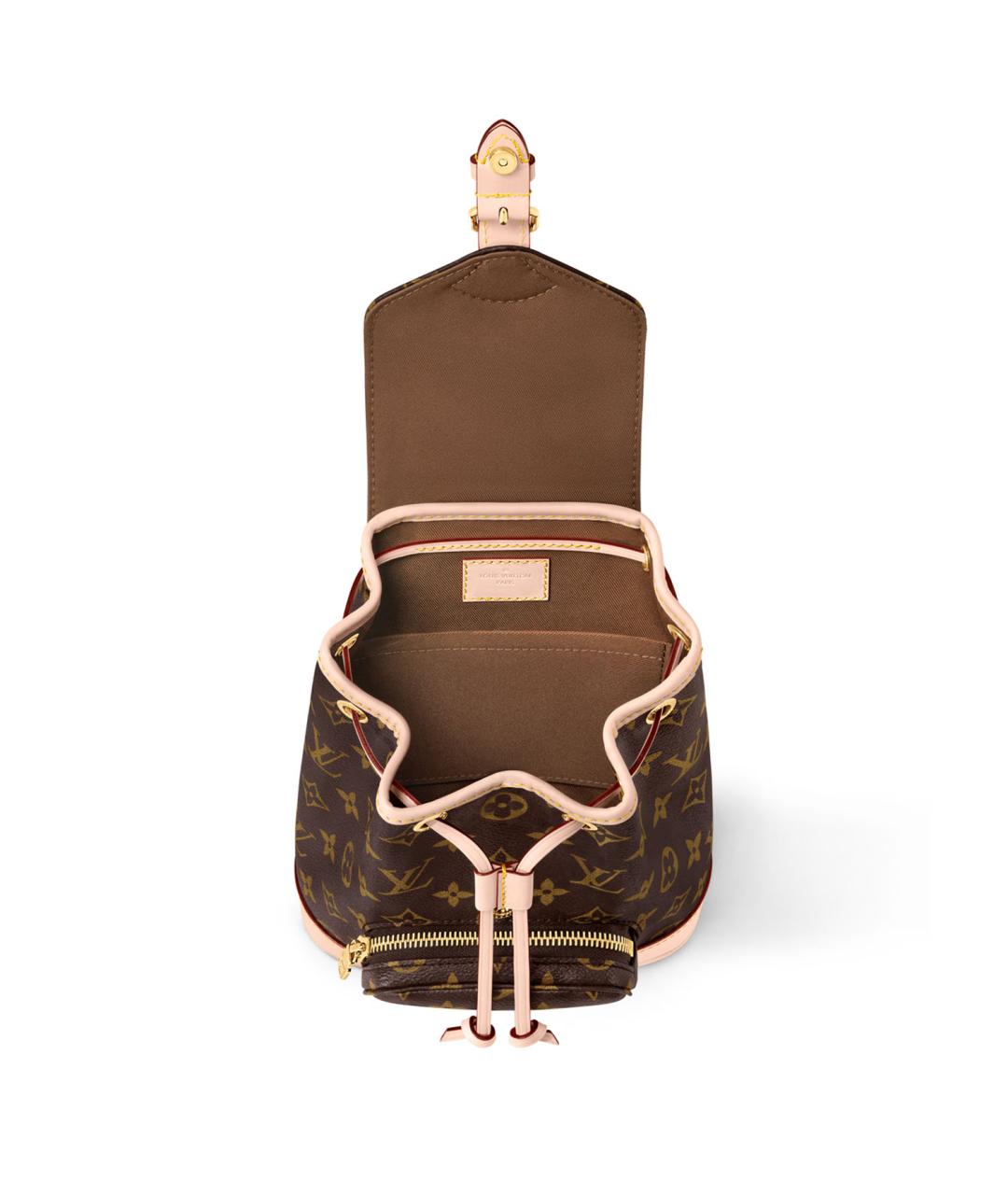 LOUIS VUITTON Коричневый рюкзак из канвы, фото 4