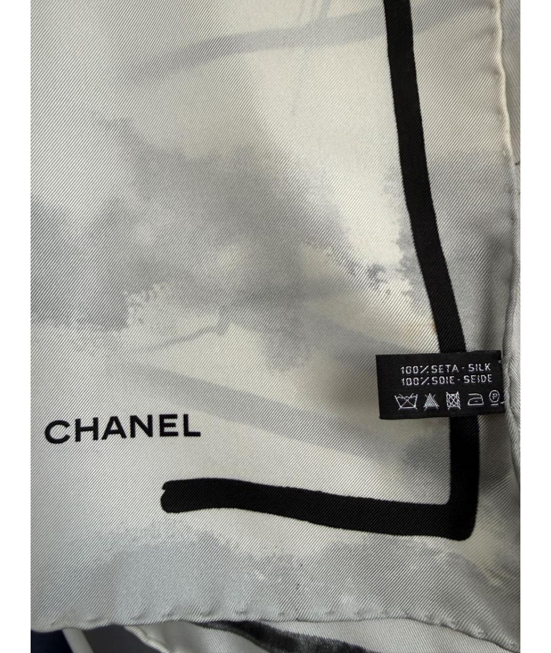 CHANEL Шелковый платок, фото 5