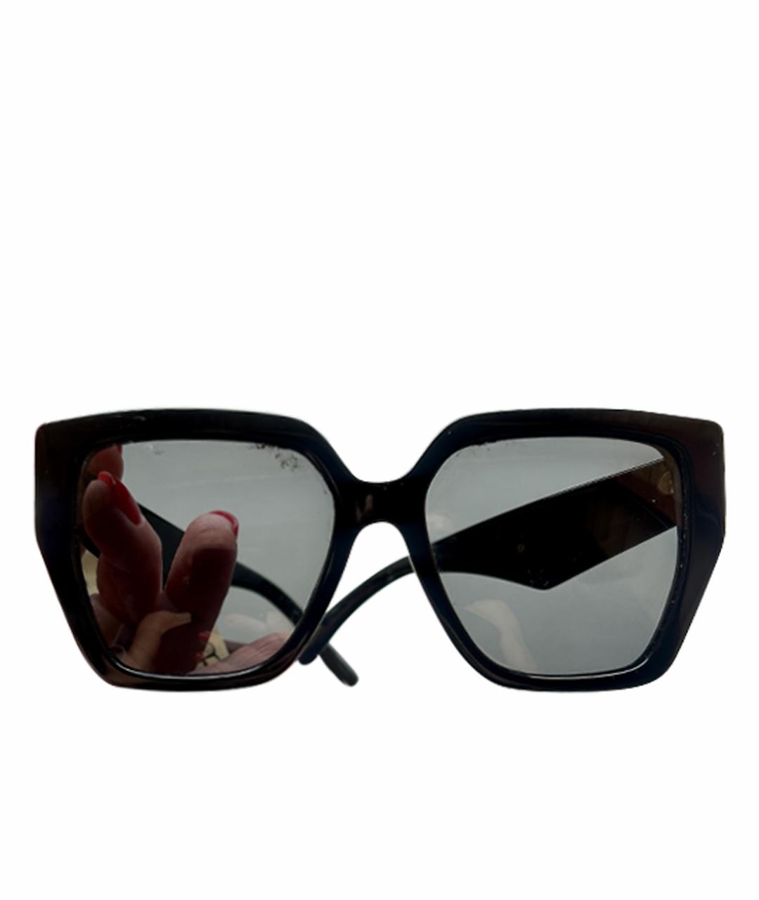DOLCE&GABBANA Черные пластиковые солнцезащитные очки, фото 1