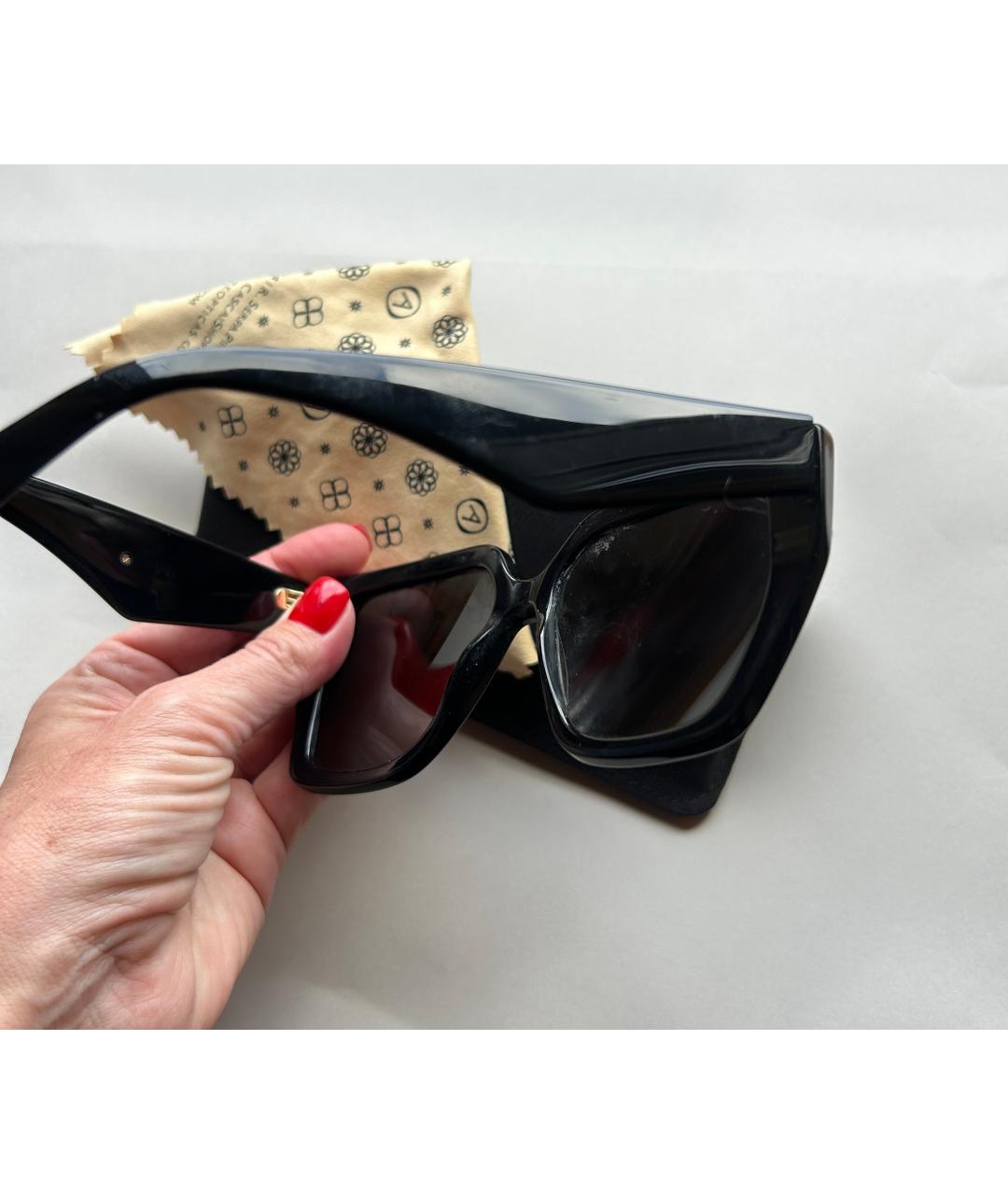 DOLCE&GABBANA Черные пластиковые солнцезащитные очки, фото 3