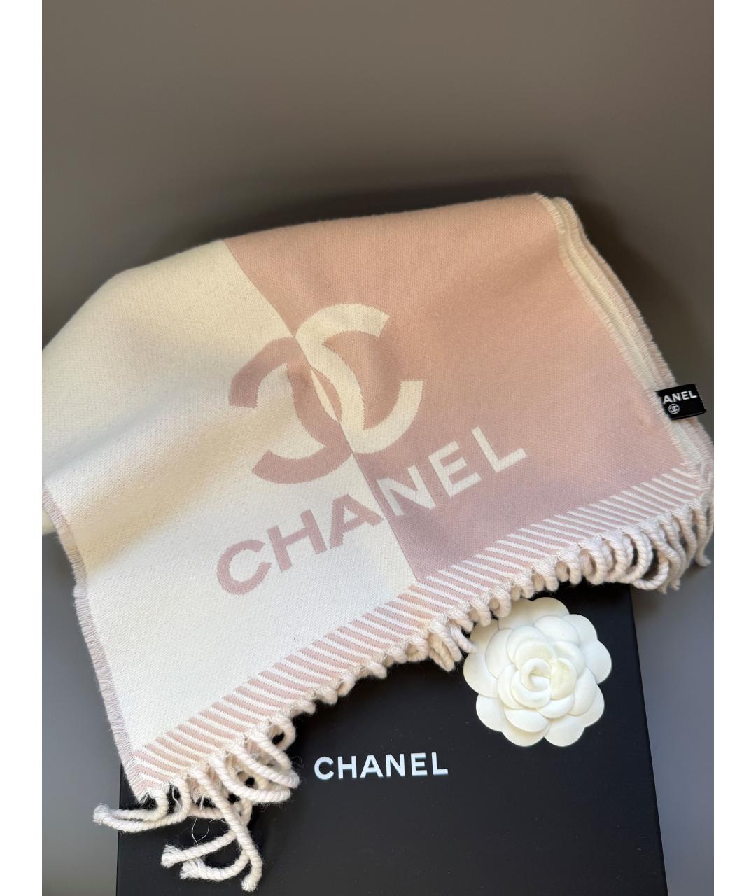 CHANEL Шерстяной шарф, фото 5