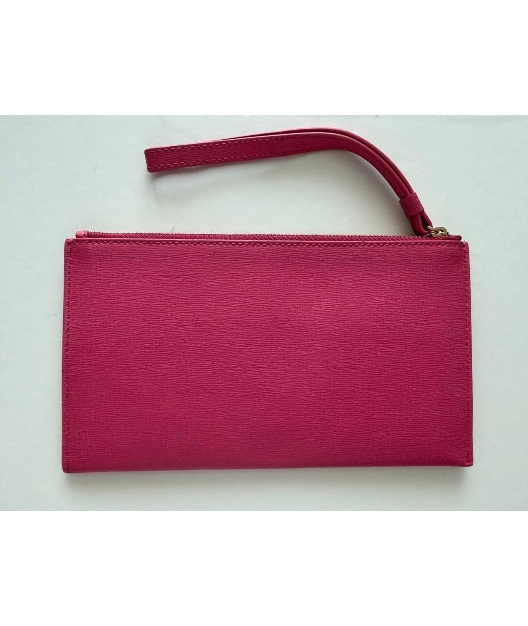 FURLA Розовый кожаный кошелек, фото 3