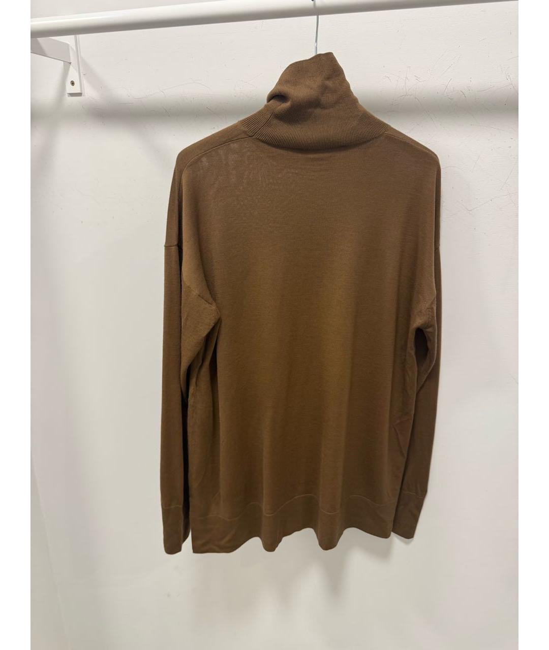 'S MAX MARA Коричневый шерстяной джемпер / свитер, фото 2