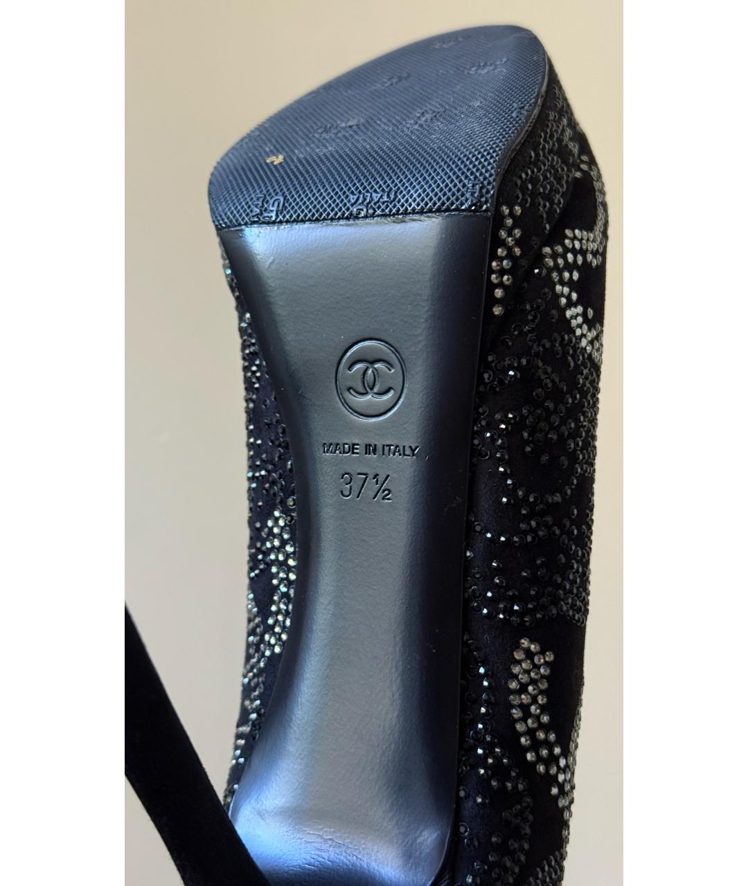CHANEL Черные туфли, фото 8