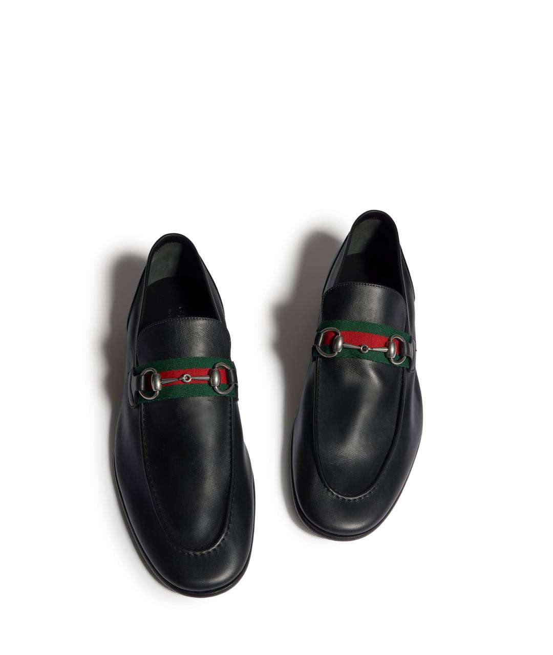 GUCCI Черные кожаные лоферы, фото 3