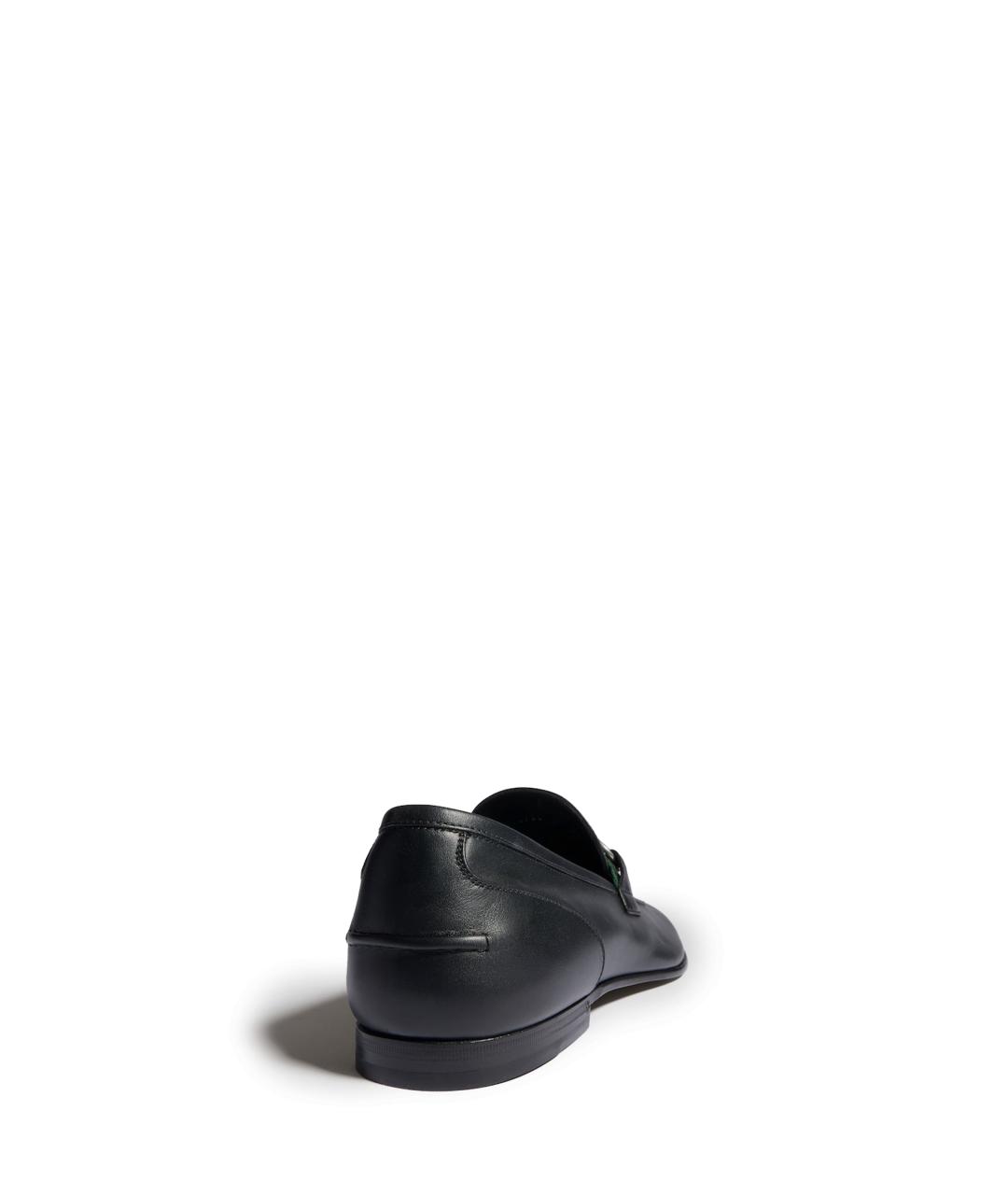 GUCCI Черные кожаные лоферы, фото 4