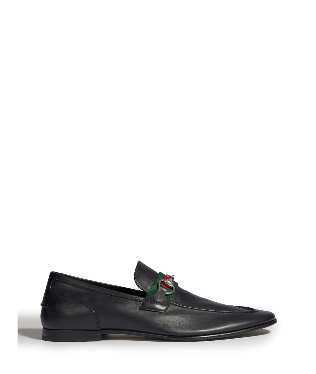 GUCCI Черные кожаные лоферы, фото 6
