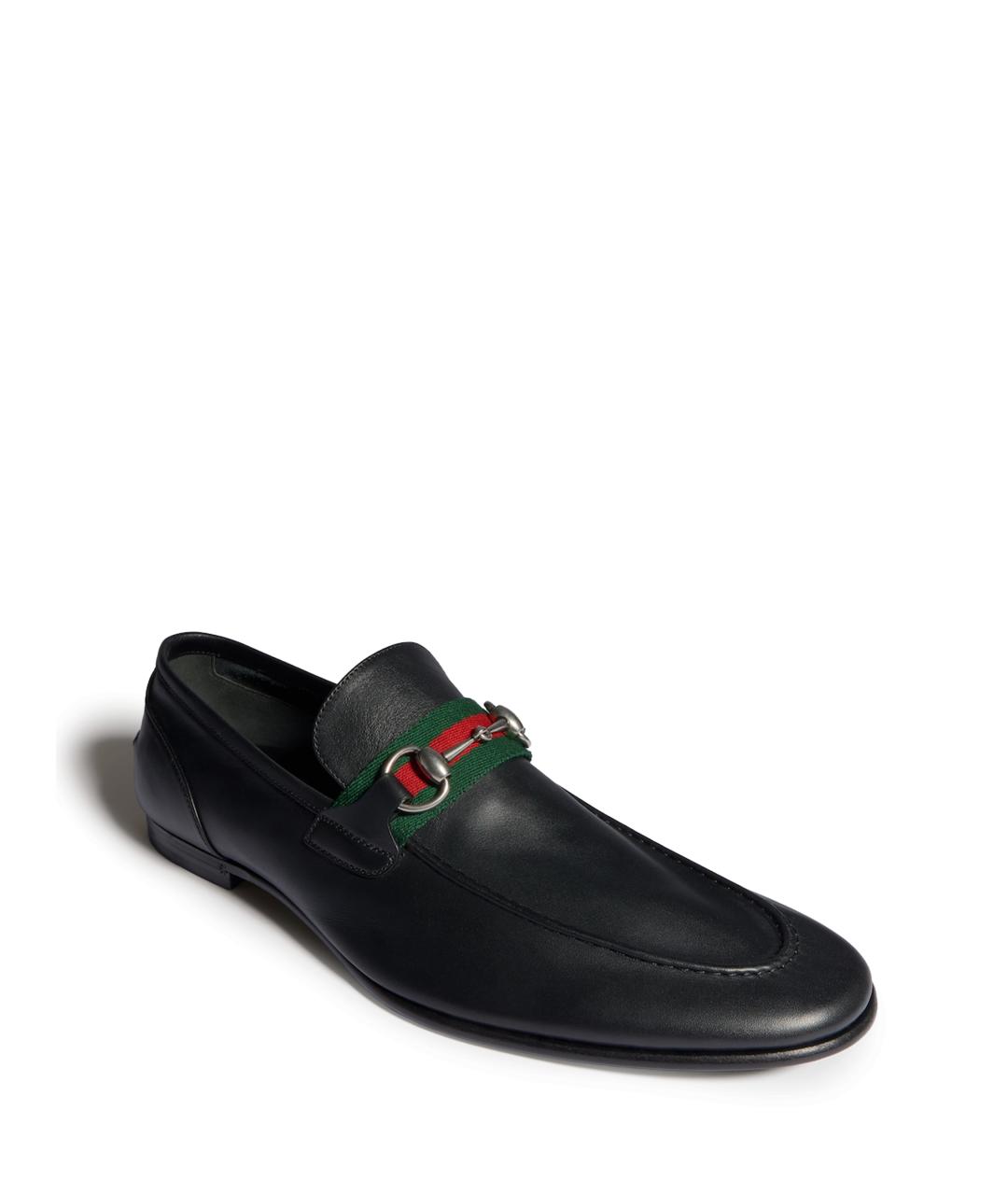 GUCCI Черные кожаные лоферы, фото 2