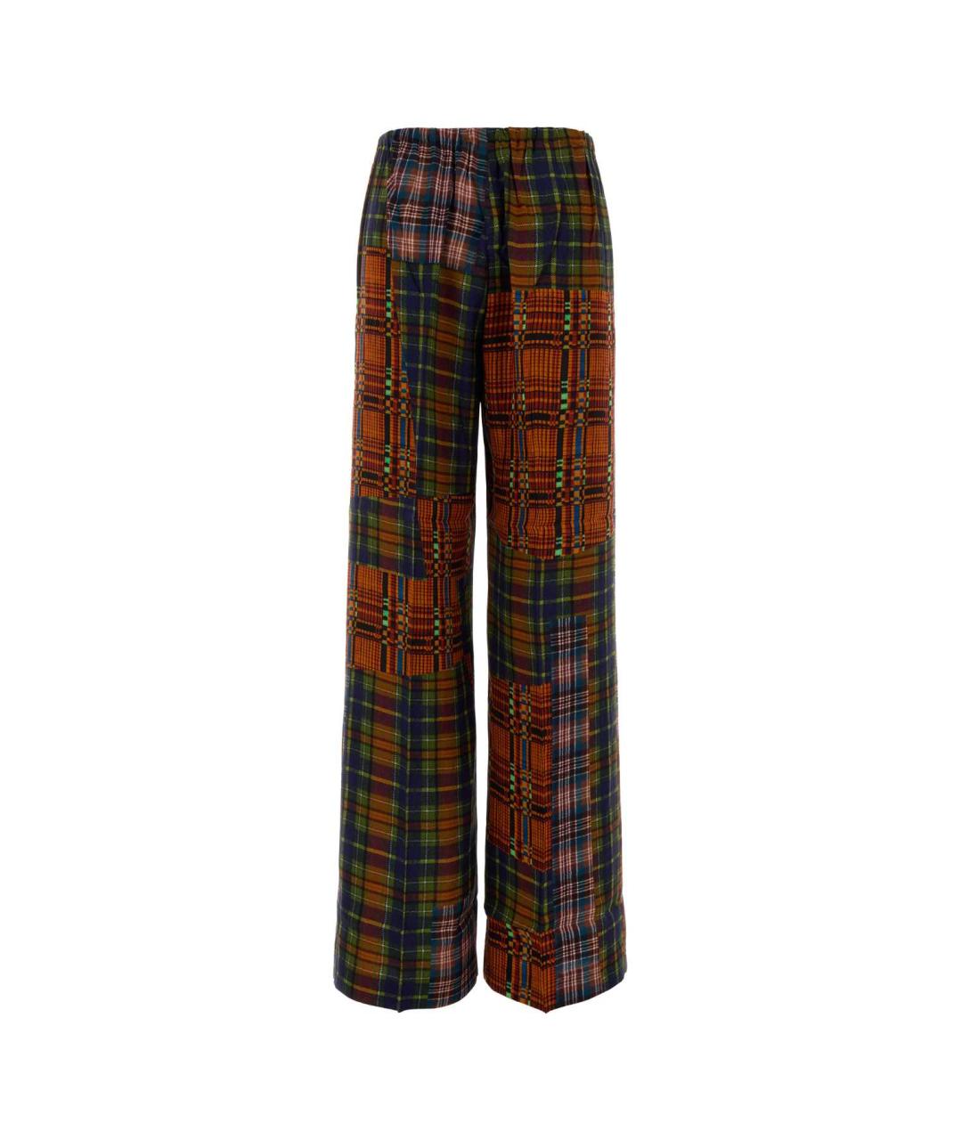 DRIES VAN NOTEN Мульти вискозные прямые брюки, фото 2