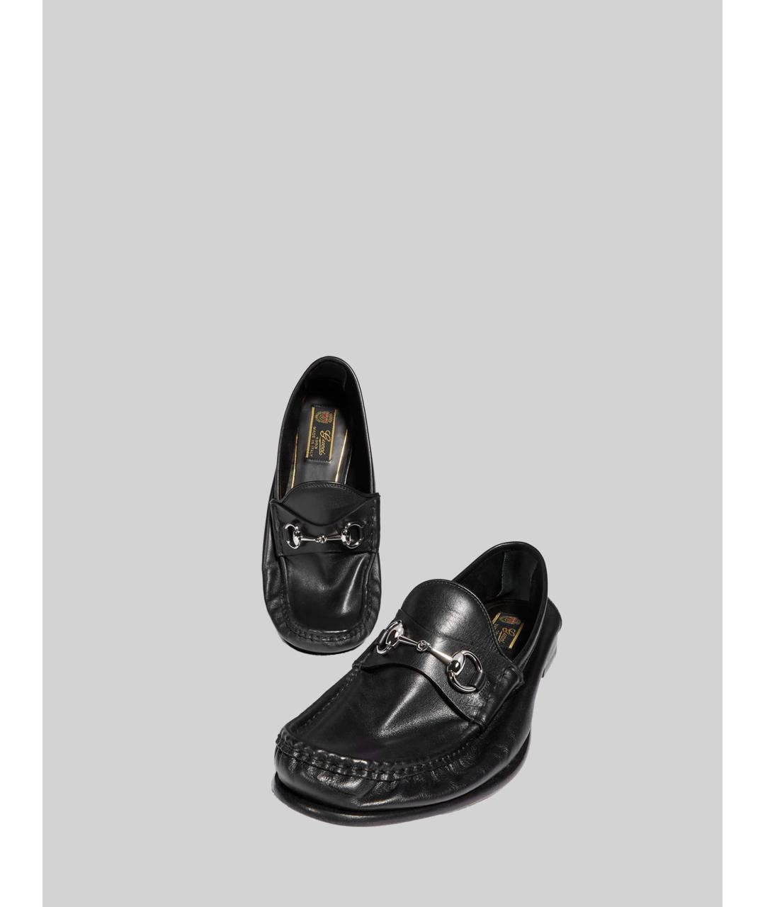 GUCCI Черные кожаные лоферы, фото 4