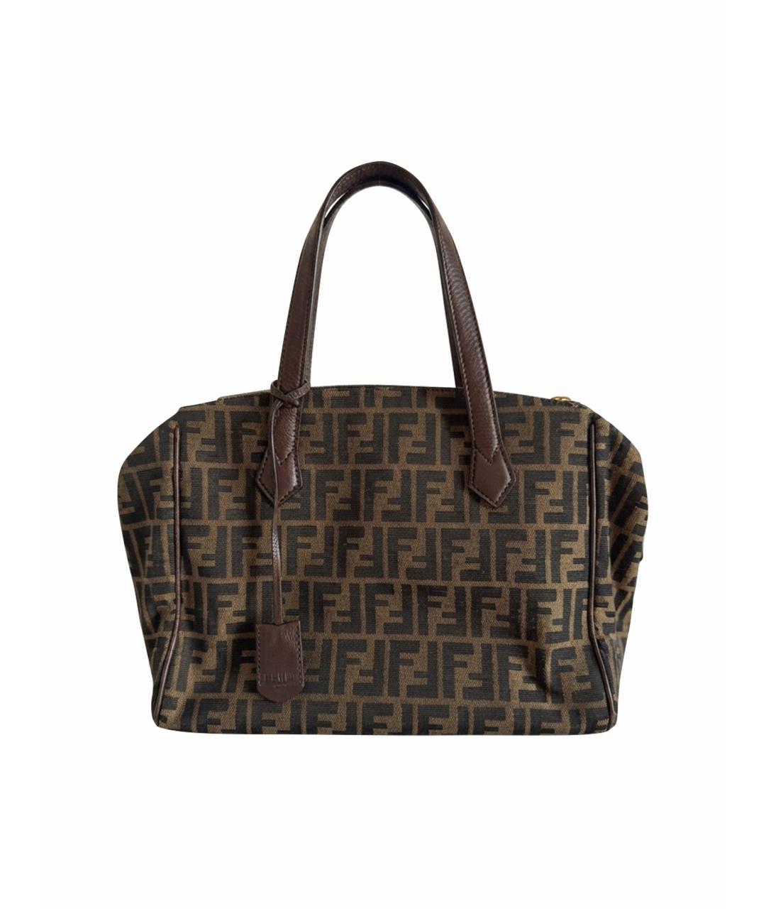 FENDI Сумка с короткими ручками из лакированной кожи, фото 1