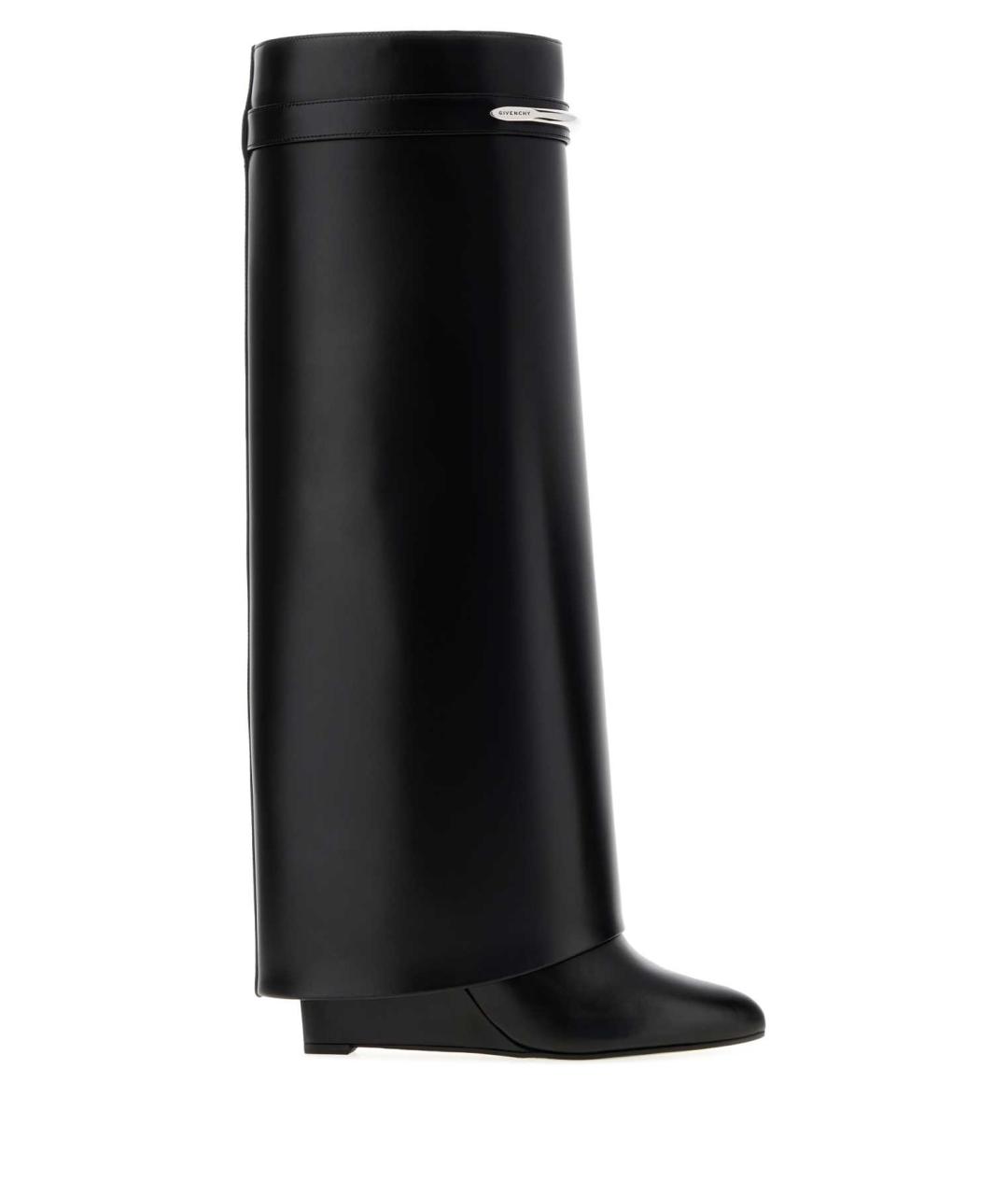 GIVENCHY Черные кожаные сапоги, фото 2