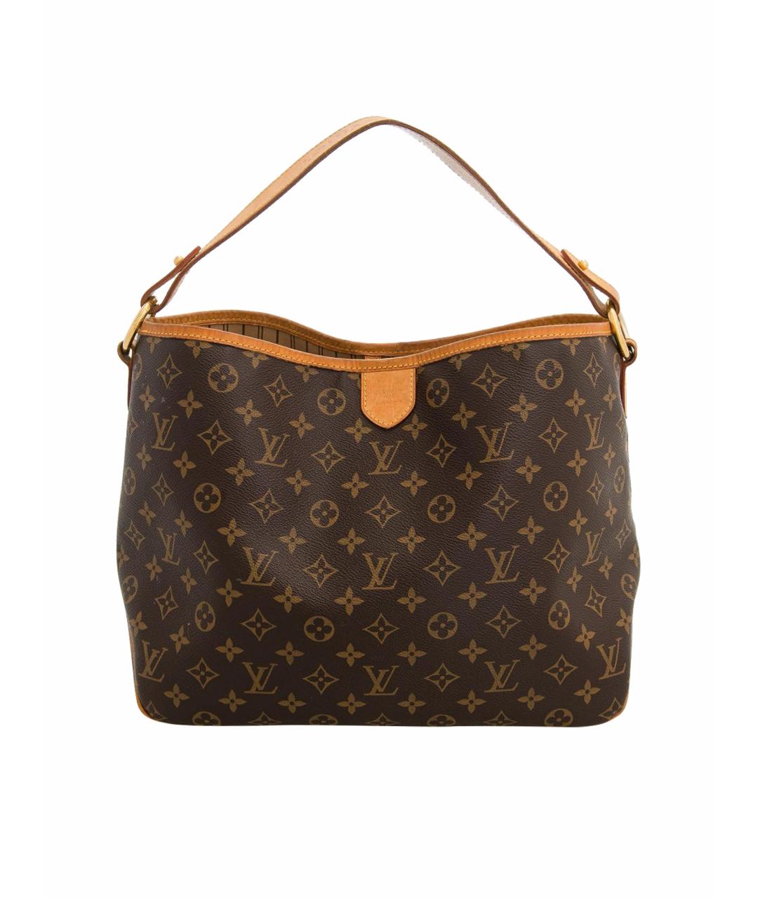 LOUIS VUITTON Коричневая кожаная сумка тоут, фото 1