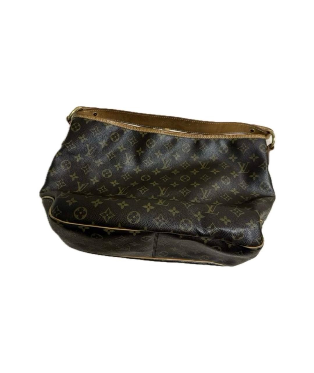 LOUIS VUITTON Коричневая кожаная сумка тоут, фото 3