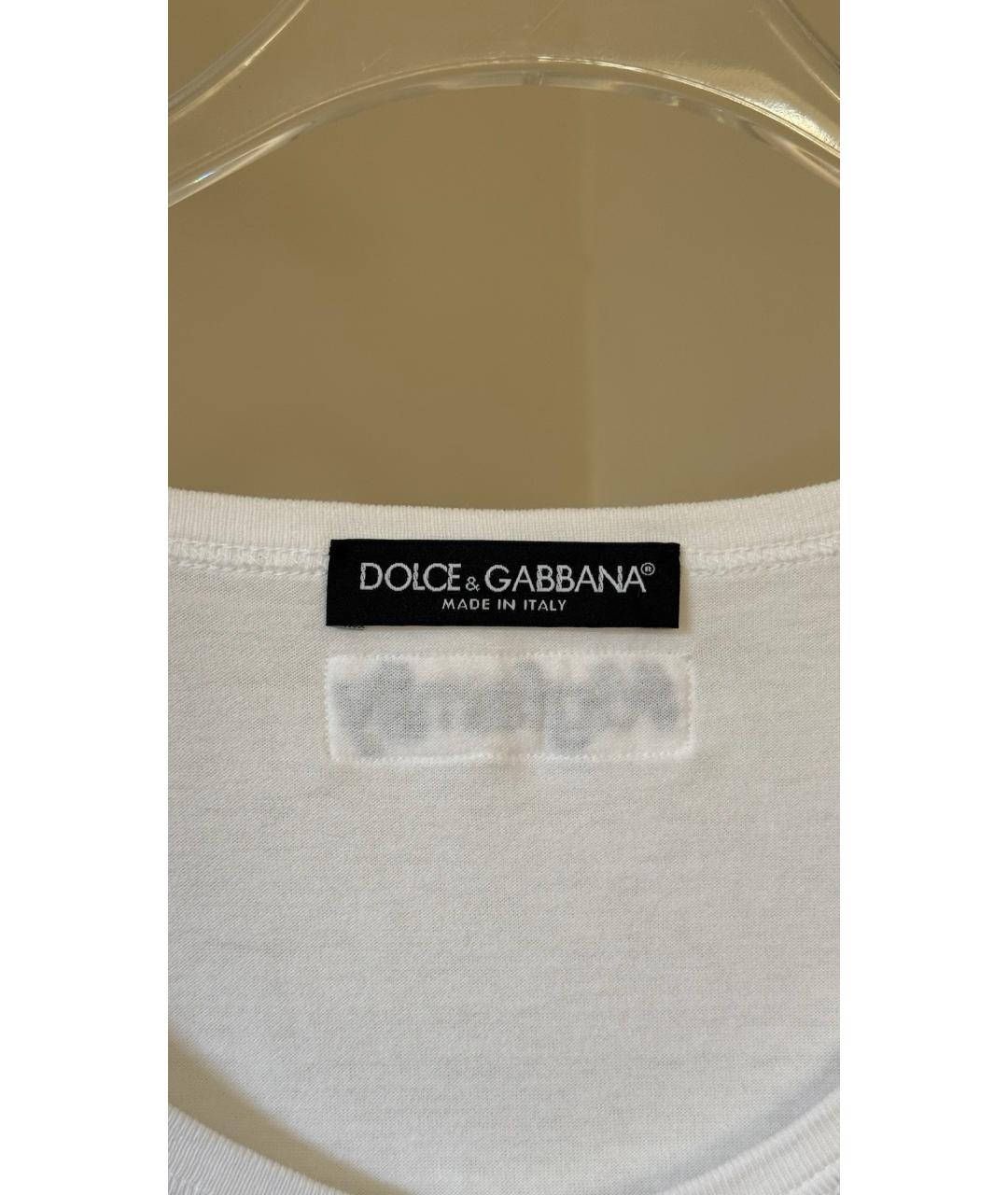 DOLCE&GABBANA Белая майка, фото 7