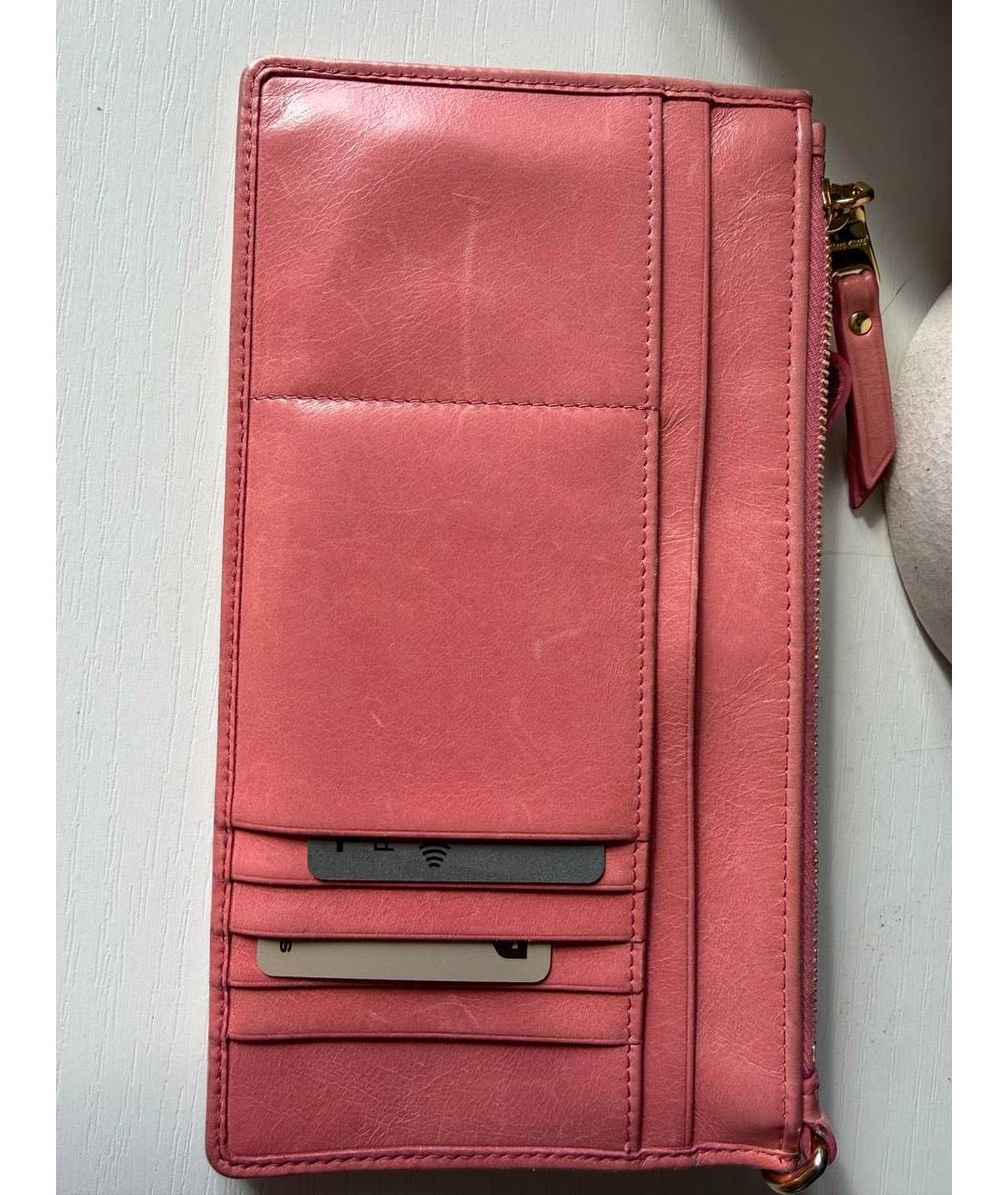 MIU MIU Коралловый кожаный кошелек, фото 2