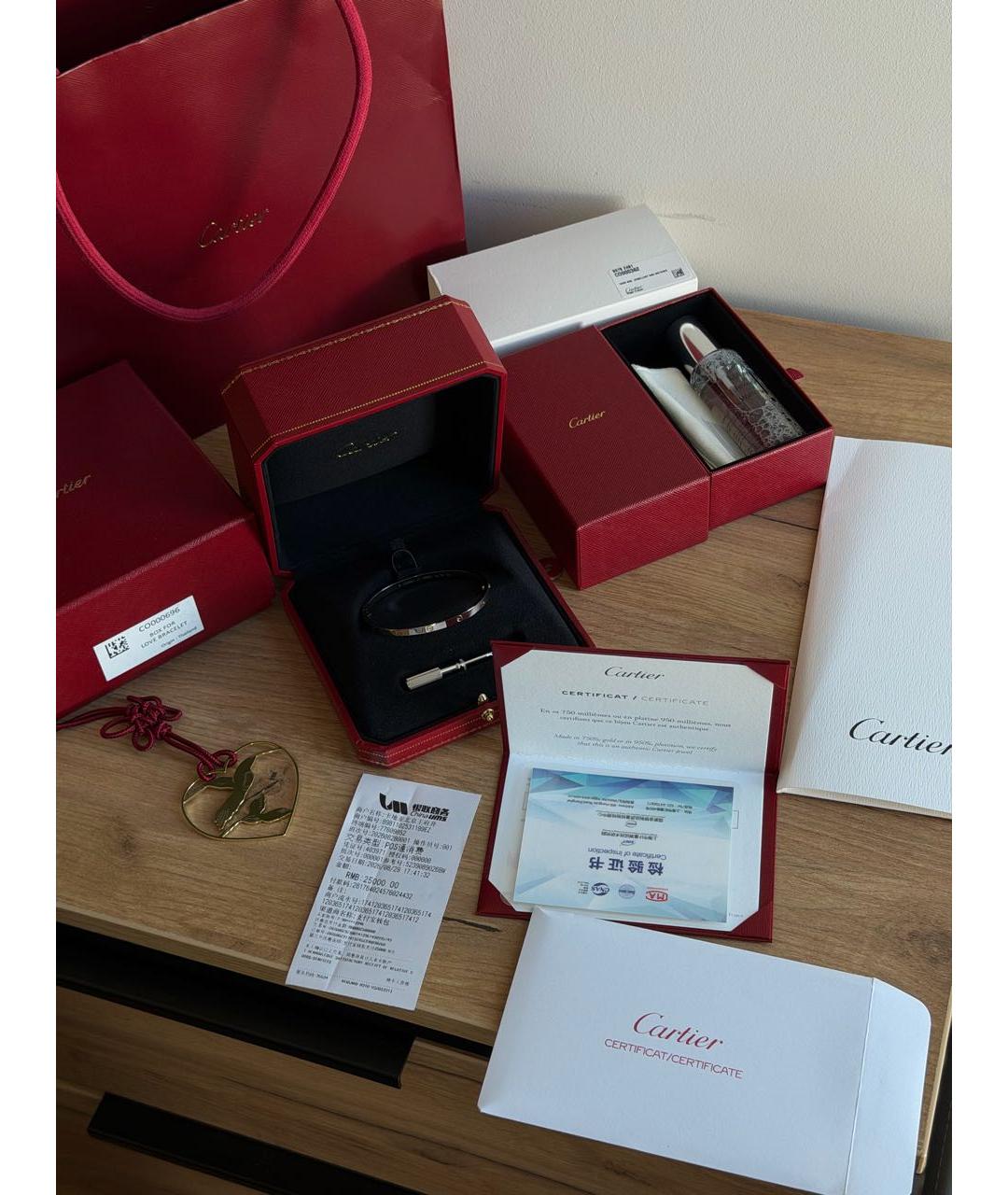 CARTIER Браслет из белого золота, фото 9