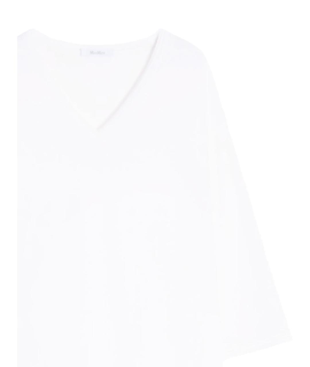 MAX MARA Белая вискозная футболка, фото 2