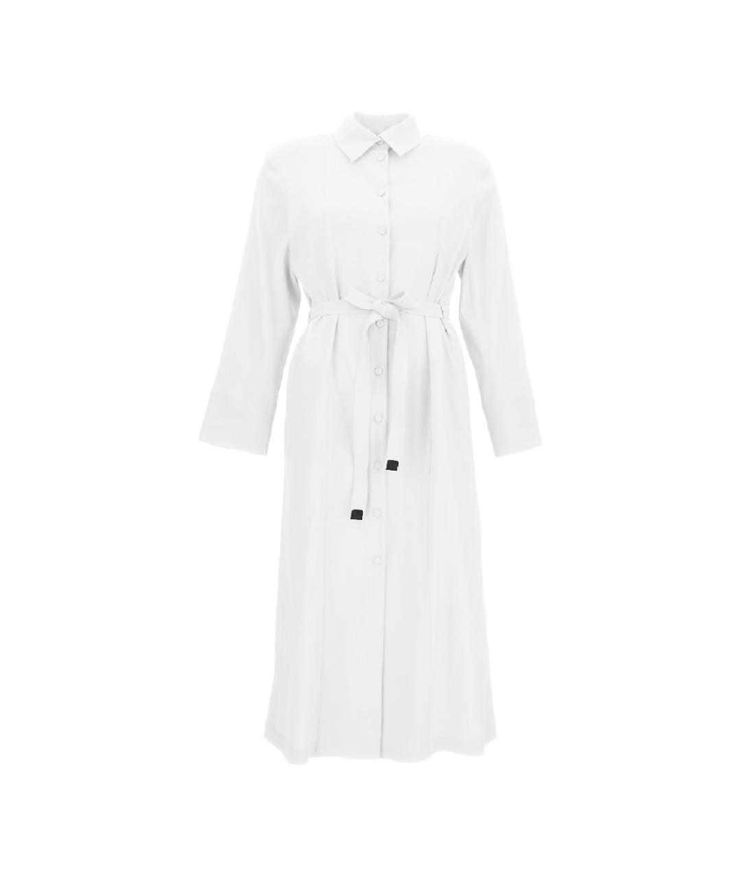 MAX MARA Белое вискозное повседневное платье, фото 1