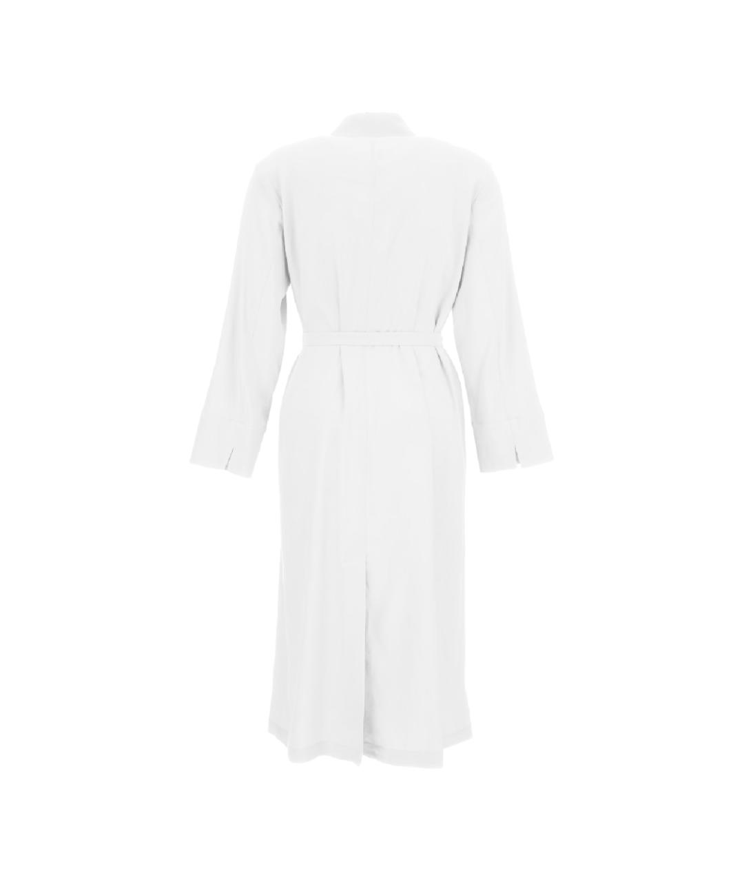 MAX MARA Белое вискозное повседневное платье, фото 3