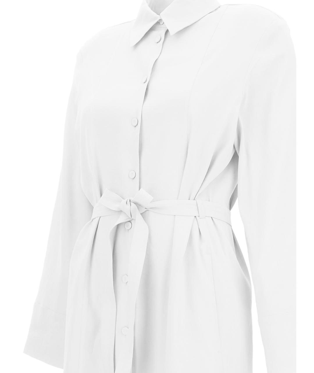 MAX MARA Белое вискозное повседневное платье, фото 2