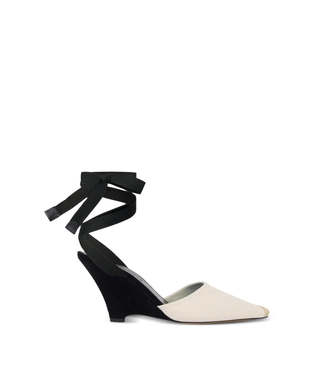JACQUEMUS Бежевые кожаные босоножки, фото 1
