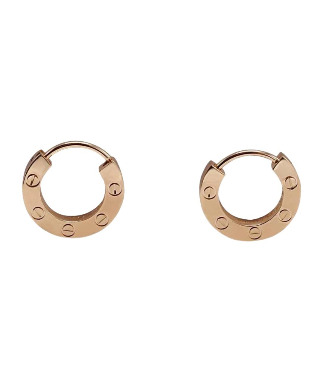 CARTIER Золотые серьги из розового золота, фото 1