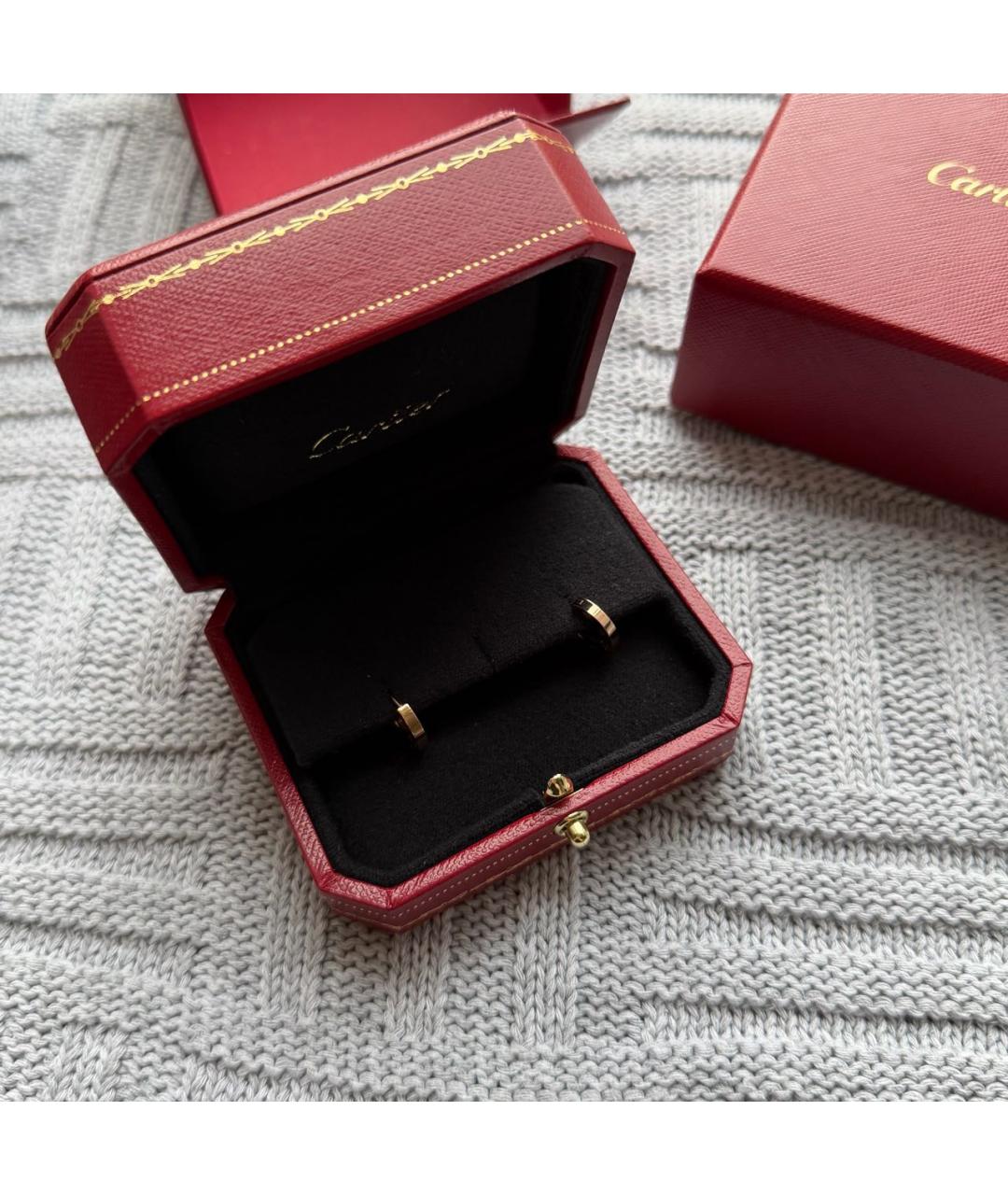 CARTIER Золотые серьги из розового золота, фото 8