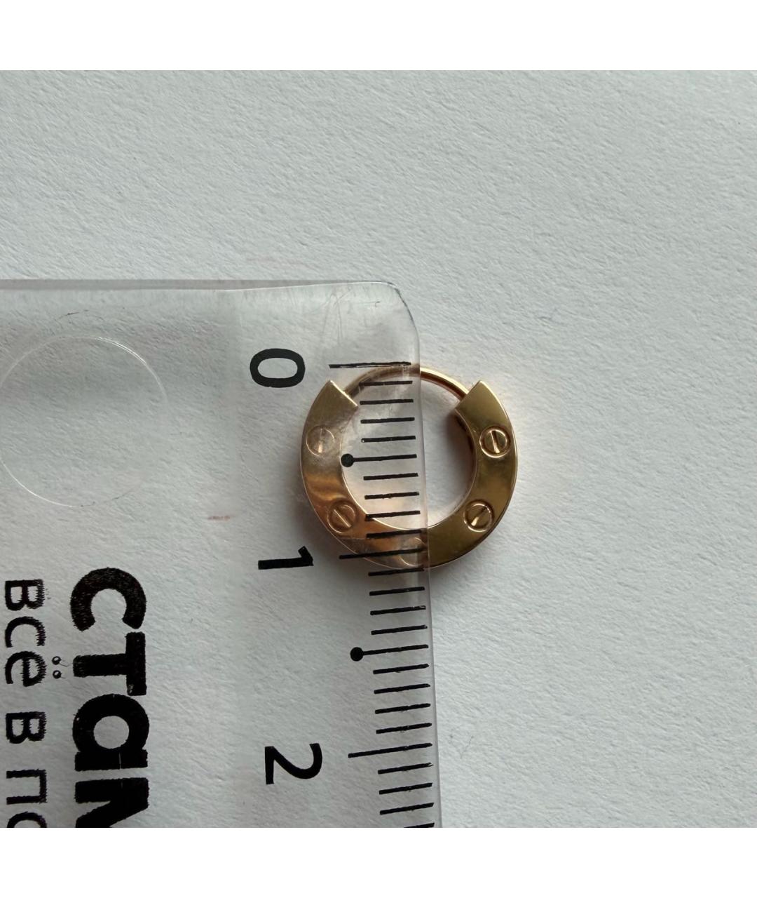 CARTIER Золотые серьги из розового золота, фото 6