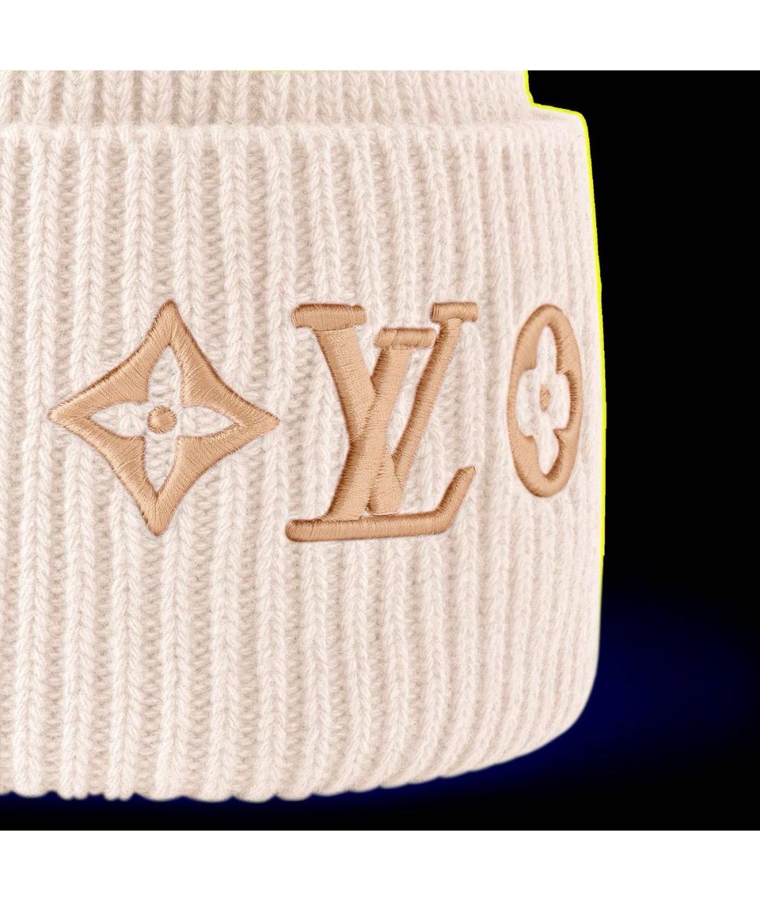 LOUIS VUITTON Розовая шерстяная шапка, фото 4