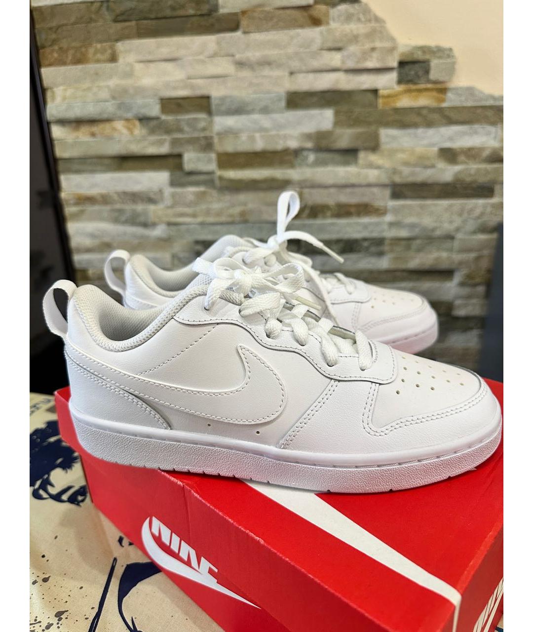 NIKE Белые кожаные кеды, фото 9