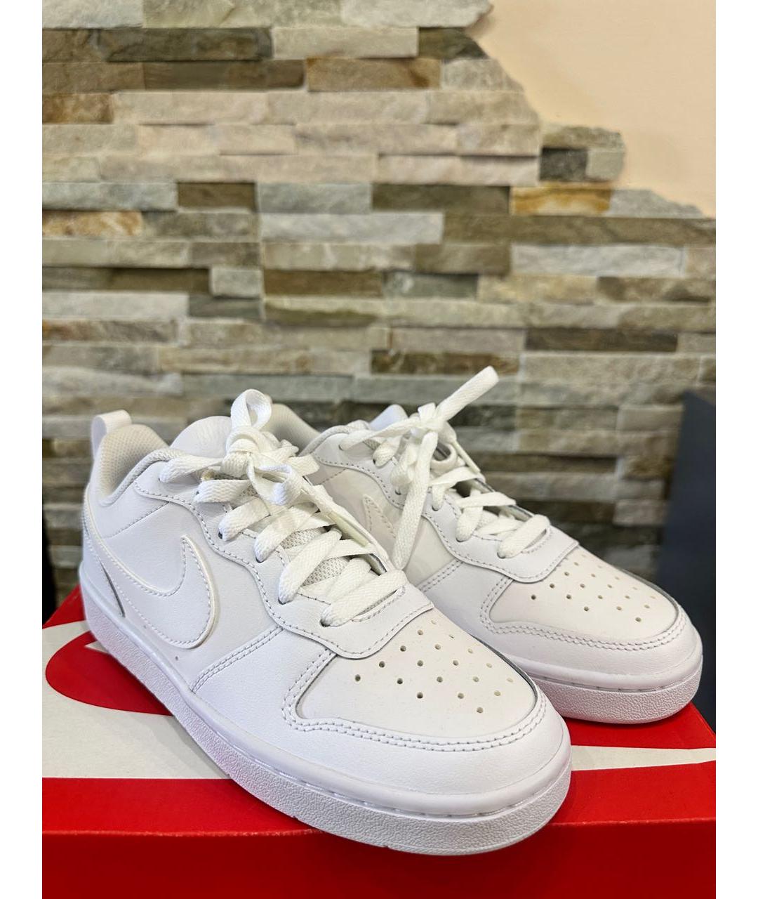 NIKE Белые кожаные кеды, фото 7