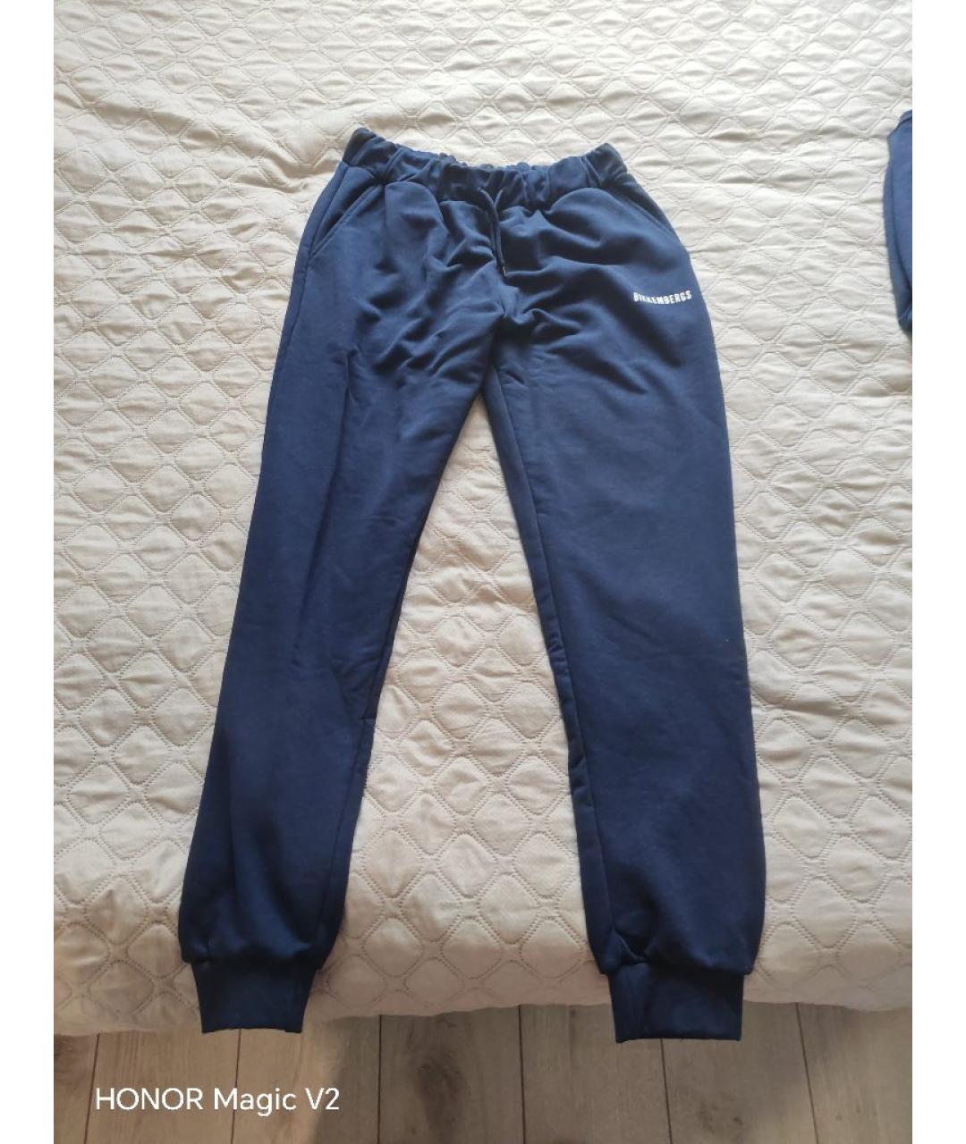 BIKKEMBERGS Темно-синий хлопковый спортивный костюм, фото 2