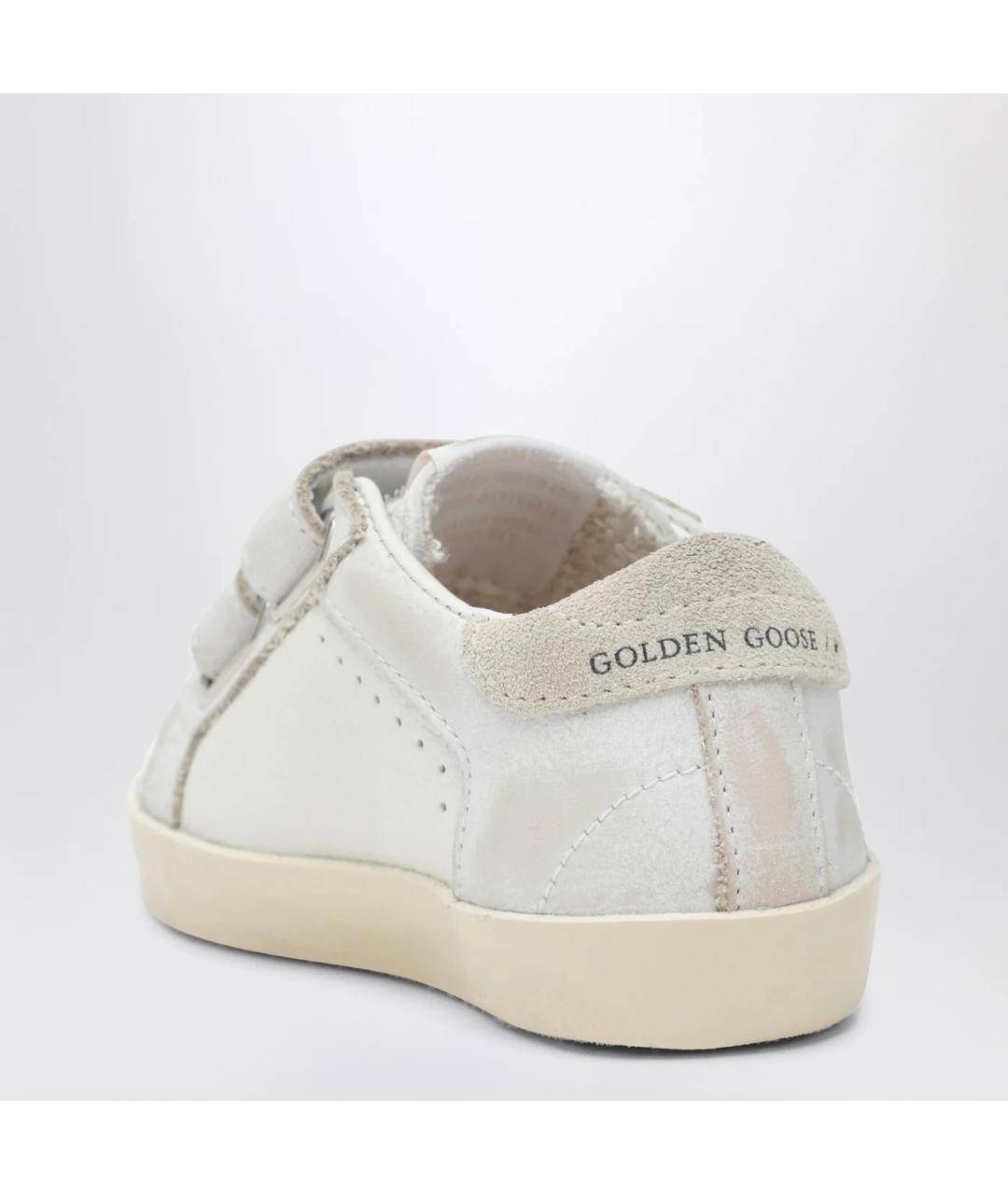 GOLDEN GOOSE Белые кожаные кеды, фото 2