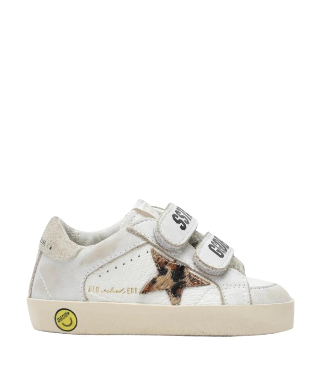 GOLDEN GOOSE Белые кожаные кеды, фото 1