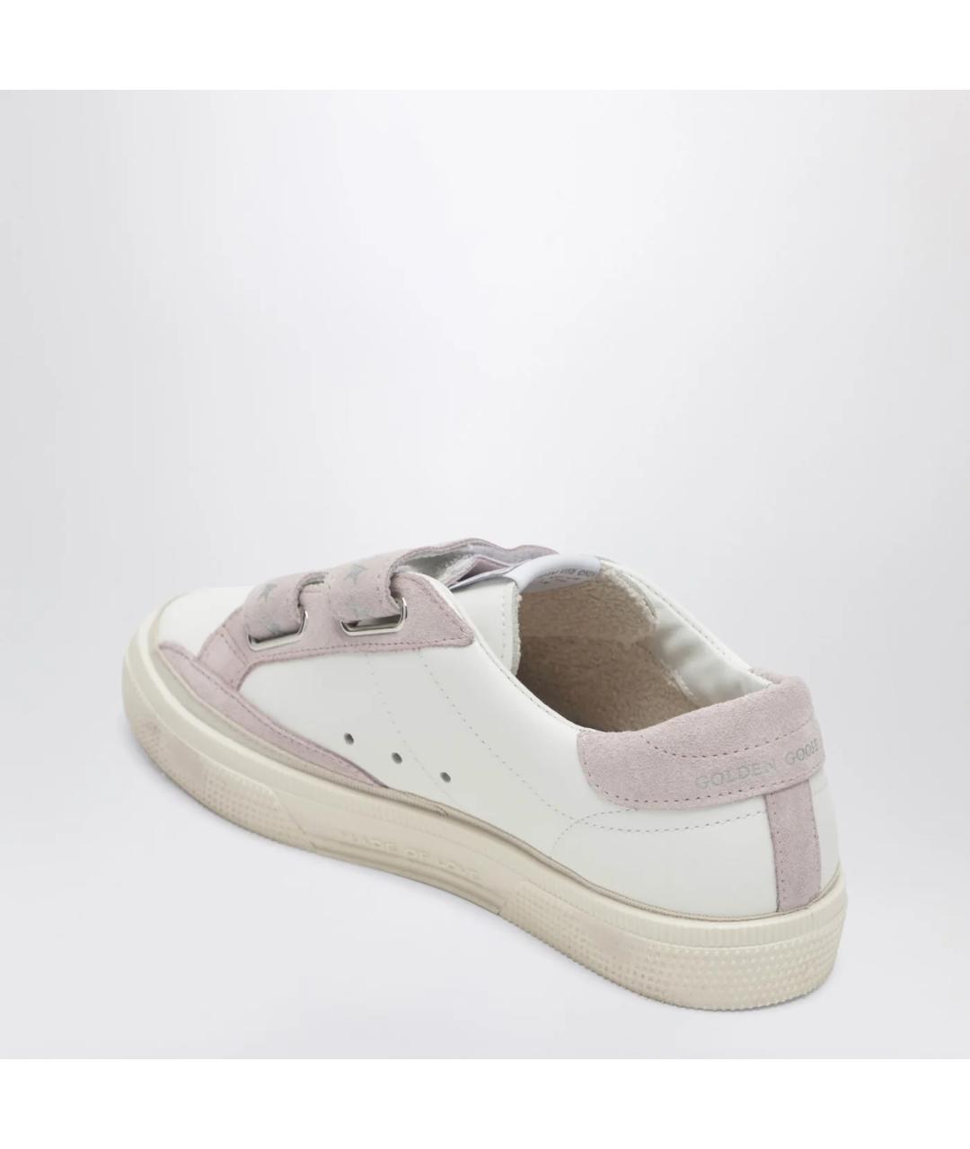 GOLDEN GOOSE Белые кожаные кеды, фото 2