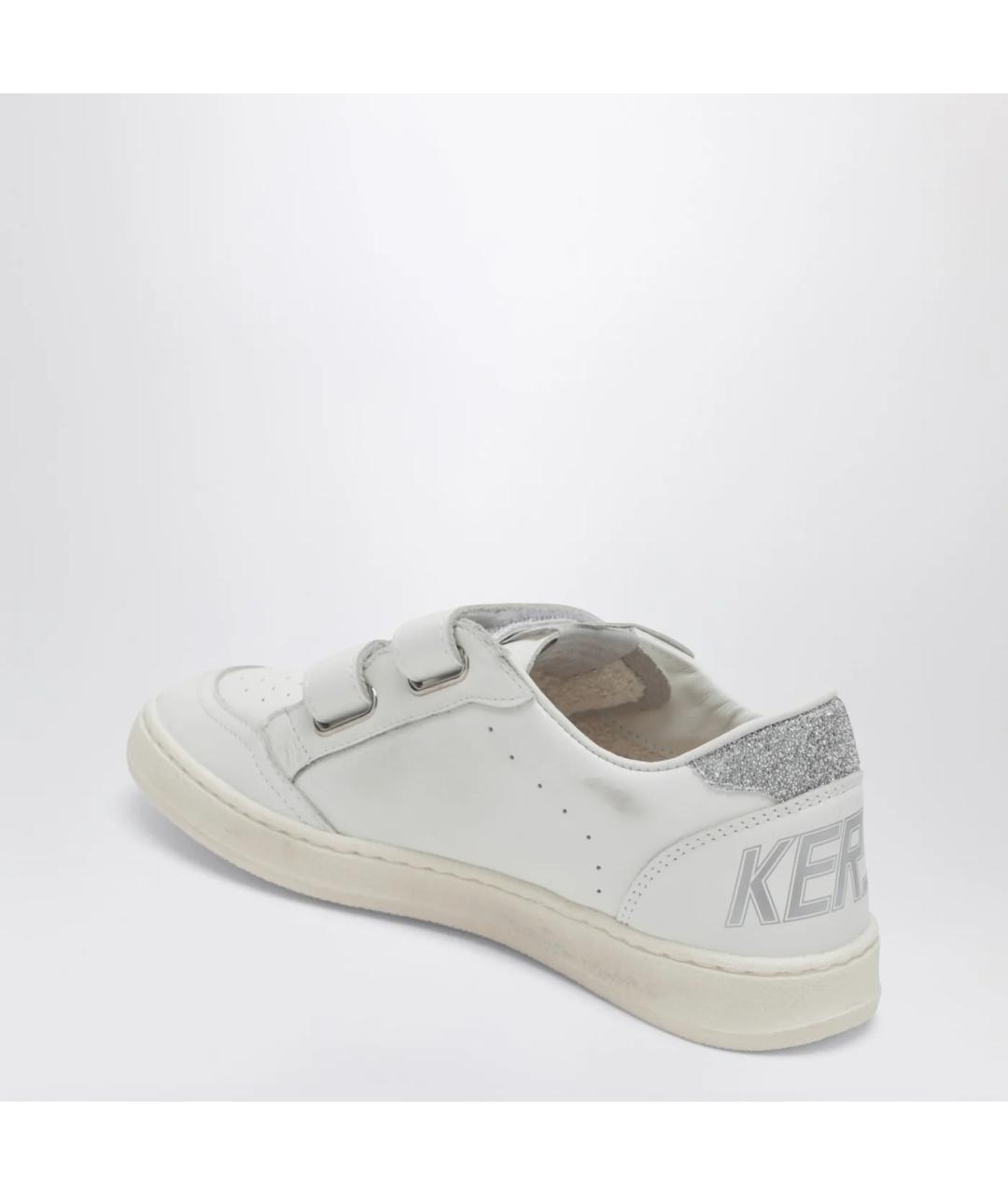 GOLDEN GOOSE Белые кожаные кеды, фото 2