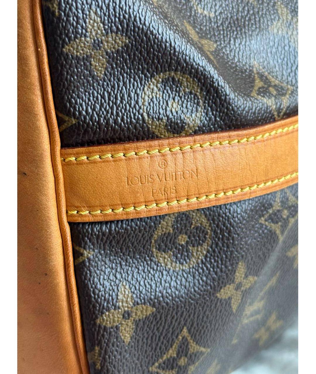 LOUIS VUITTON Коричневая сумка тоут из канвы, фото 7