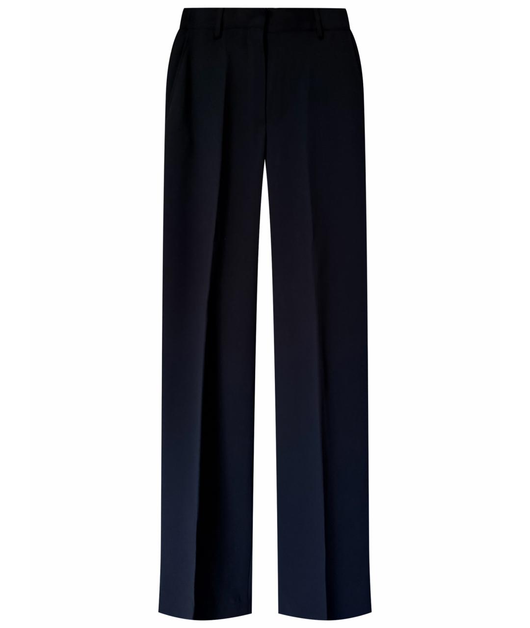 DRIES VAN NOTEN Черные прямые брюки, фото 1