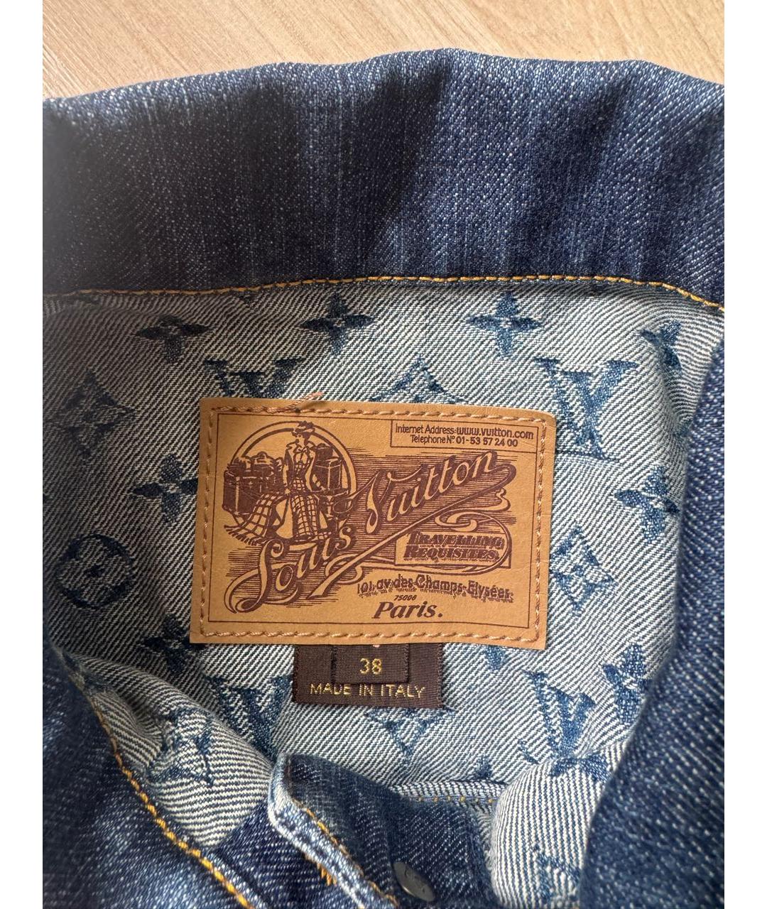 LOUIS VUITTON Синяя деним куртка, фото 3