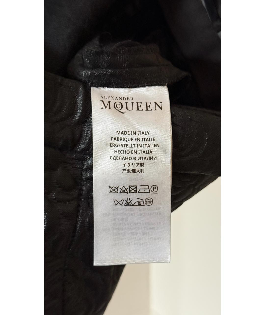 ALEXANDER MCQUEEN Черные прямые брюки, фото 9