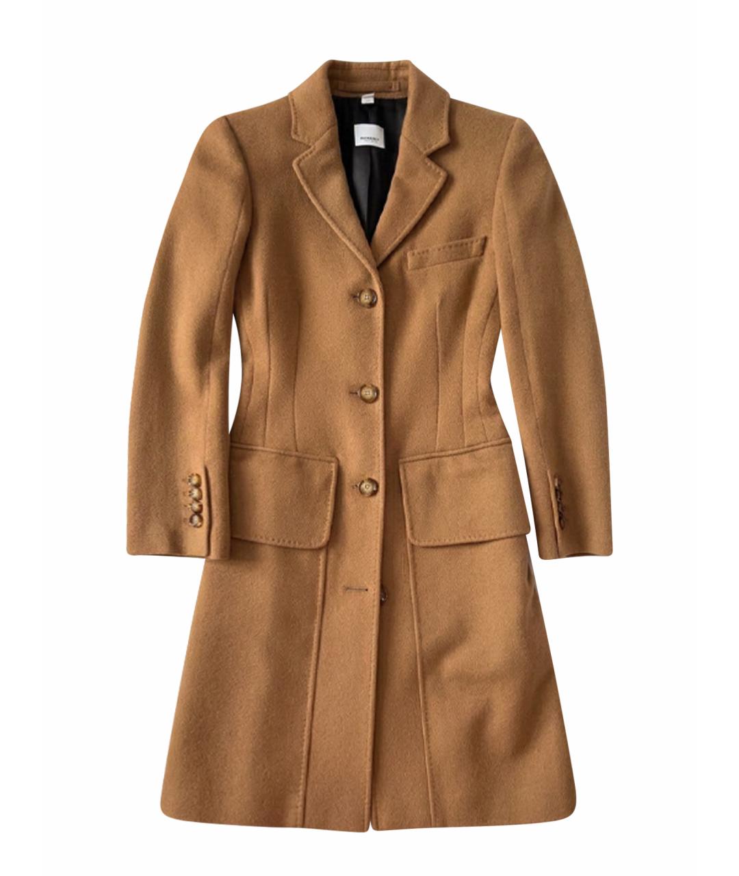 BURBERRY Коричневое кашемировое пальто, фото 1