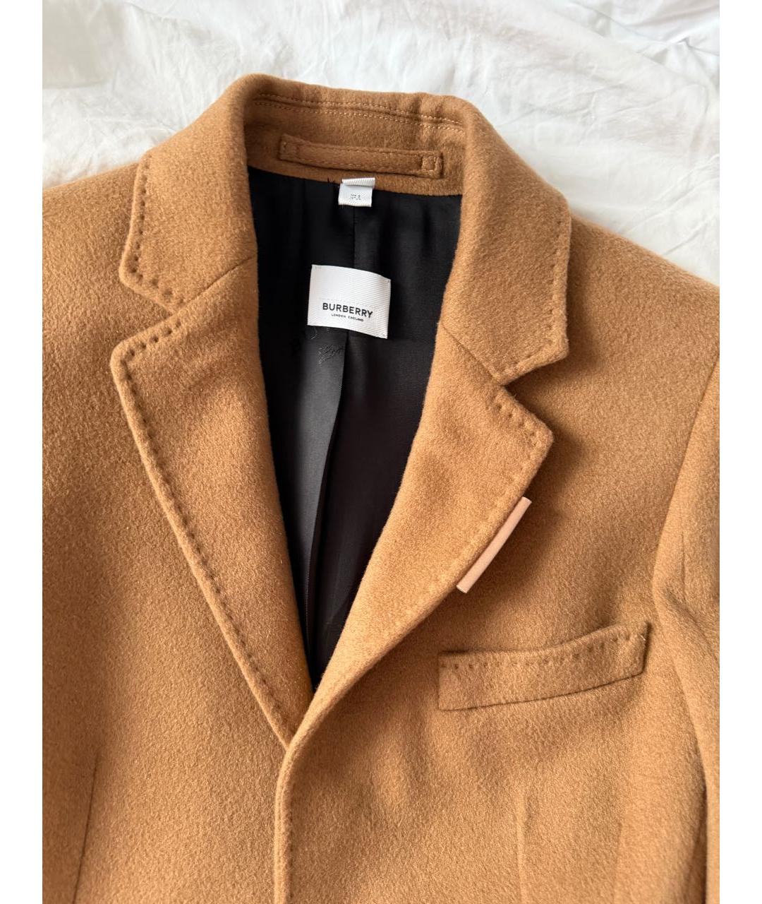 BURBERRY Коричневое кашемировое пальто, фото 3